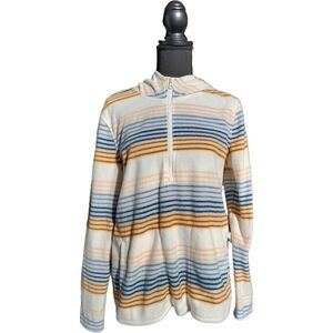 O'NEILL Women's Half Zip Soft Brushed Fleece Front Pockets Polar Hoodie SIZE M